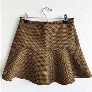 Club Monaco Embroidered Diamond Mini Flare Skirt